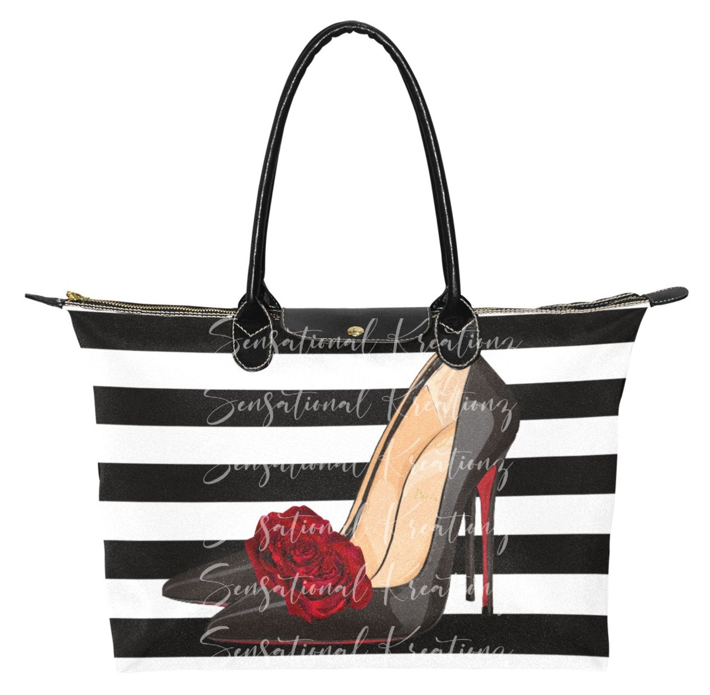 Red Bottom  Large Tote Bag