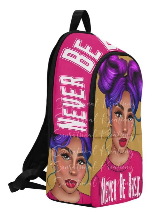 Never Be Basic Book Bag