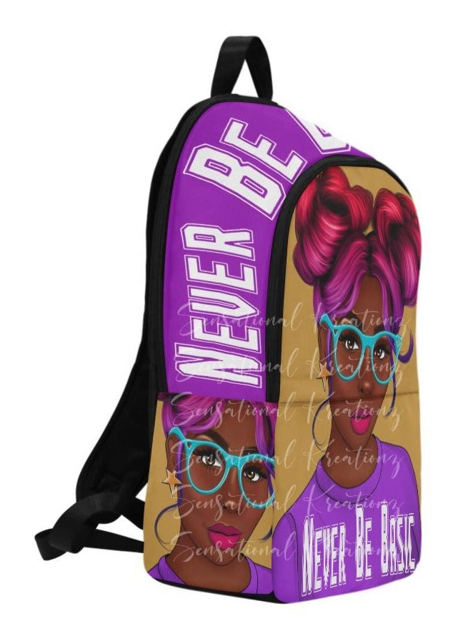 Never Be Basic Book Bag