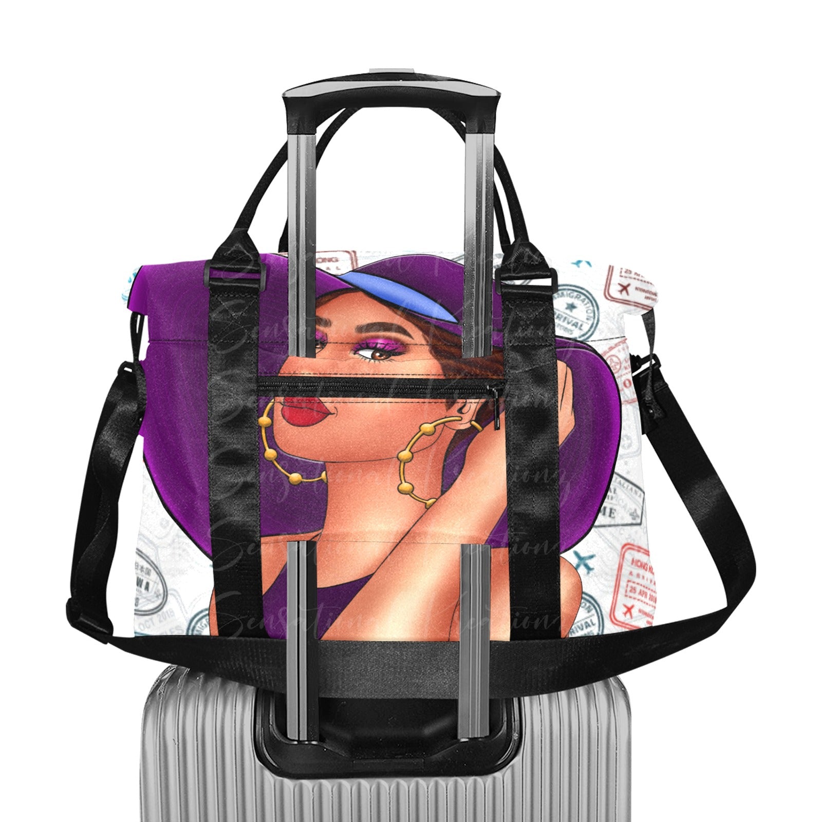 Passporting the World Large Duffle Bag