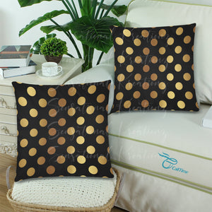 2 Piece Polka Dot Pillow Set