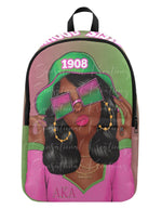 Load image into Gallery viewer, Pink and Green Sisterhood Book Bag
