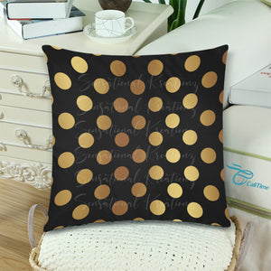2 Piece Polka Dot Pillow Set
