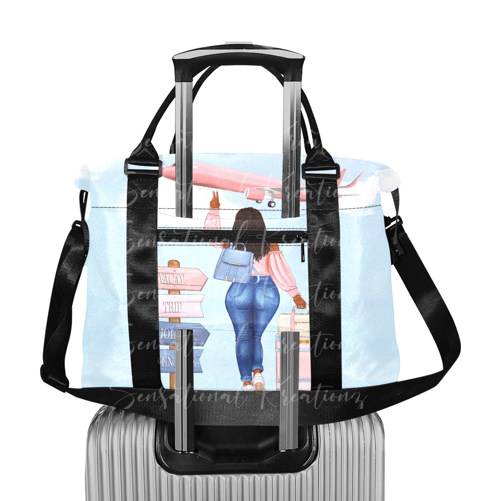 Peace Out Large Duffle Bag