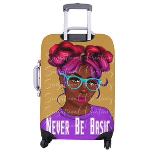 Never Be Basic Luggage Cover