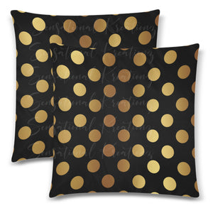 2 Piece Polka Dot Pillow Set