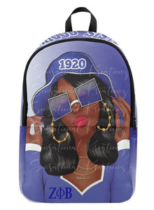Blue and White Sisterhood Book Bag