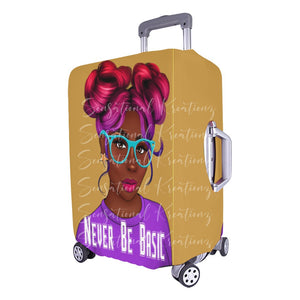 Never Be Basic Luggage Cover