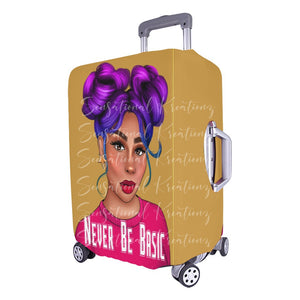 Never Be Basic Luggage Cover