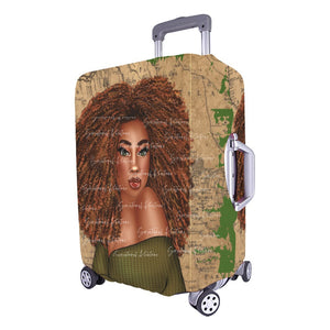 Travel the Map Luggage Cover